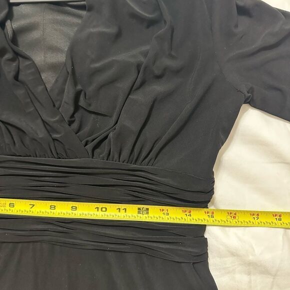 Evan-Picone Black MIDI Dress Size10 - Picture 4 of 9